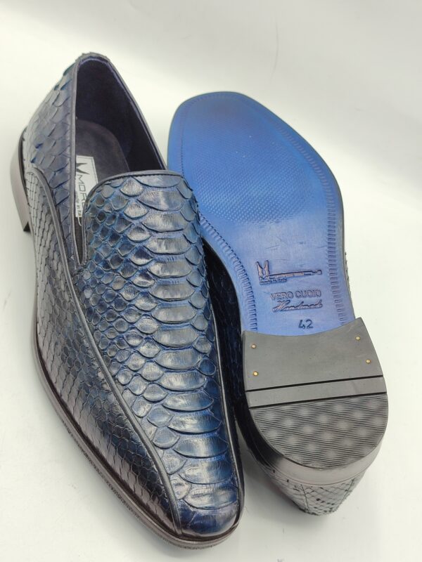 Moreschi blue Skin leather Loafers