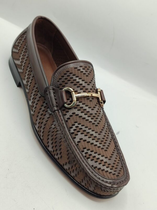 Salvatore Freegamo Brown Net Loafers